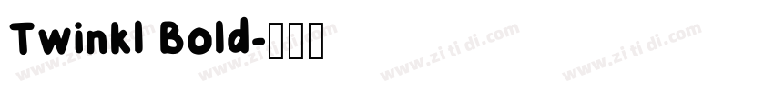 Twinkl Bold字体转换
